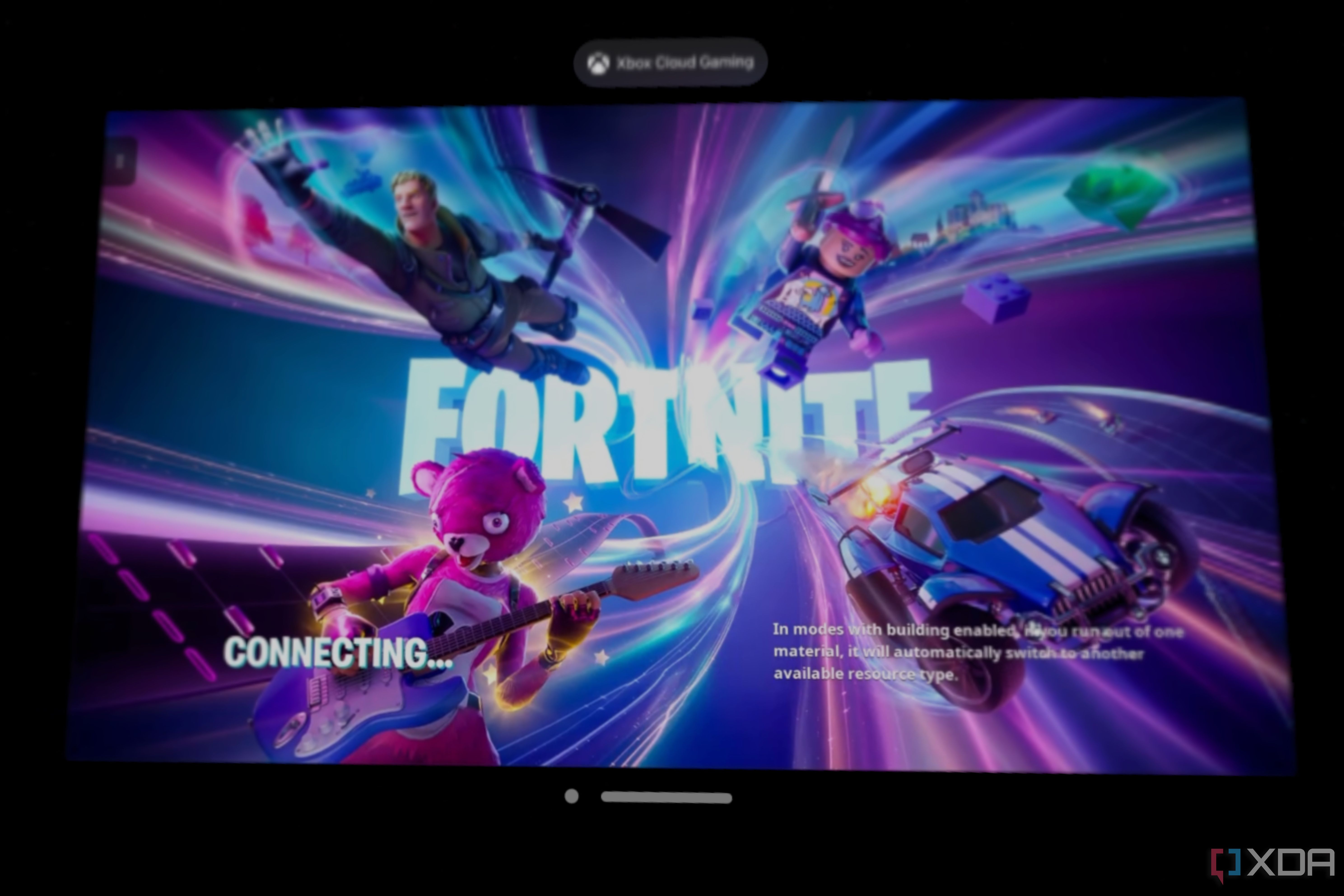 The Fortnite loading screen.
