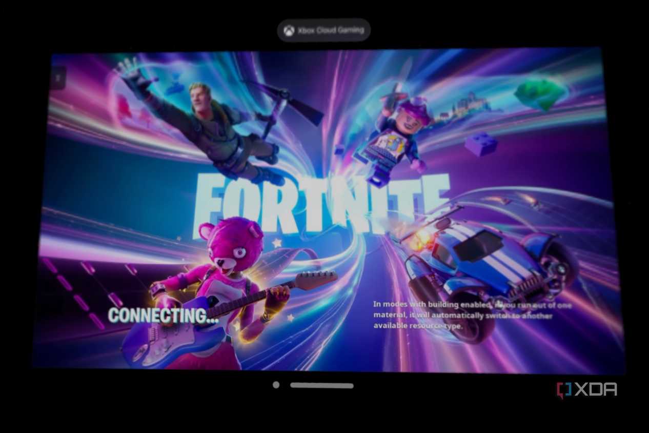 The Fortnite loading screen.