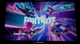 The Fortnite loading screen.