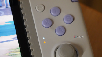 The charging light on the GameSir X2s.