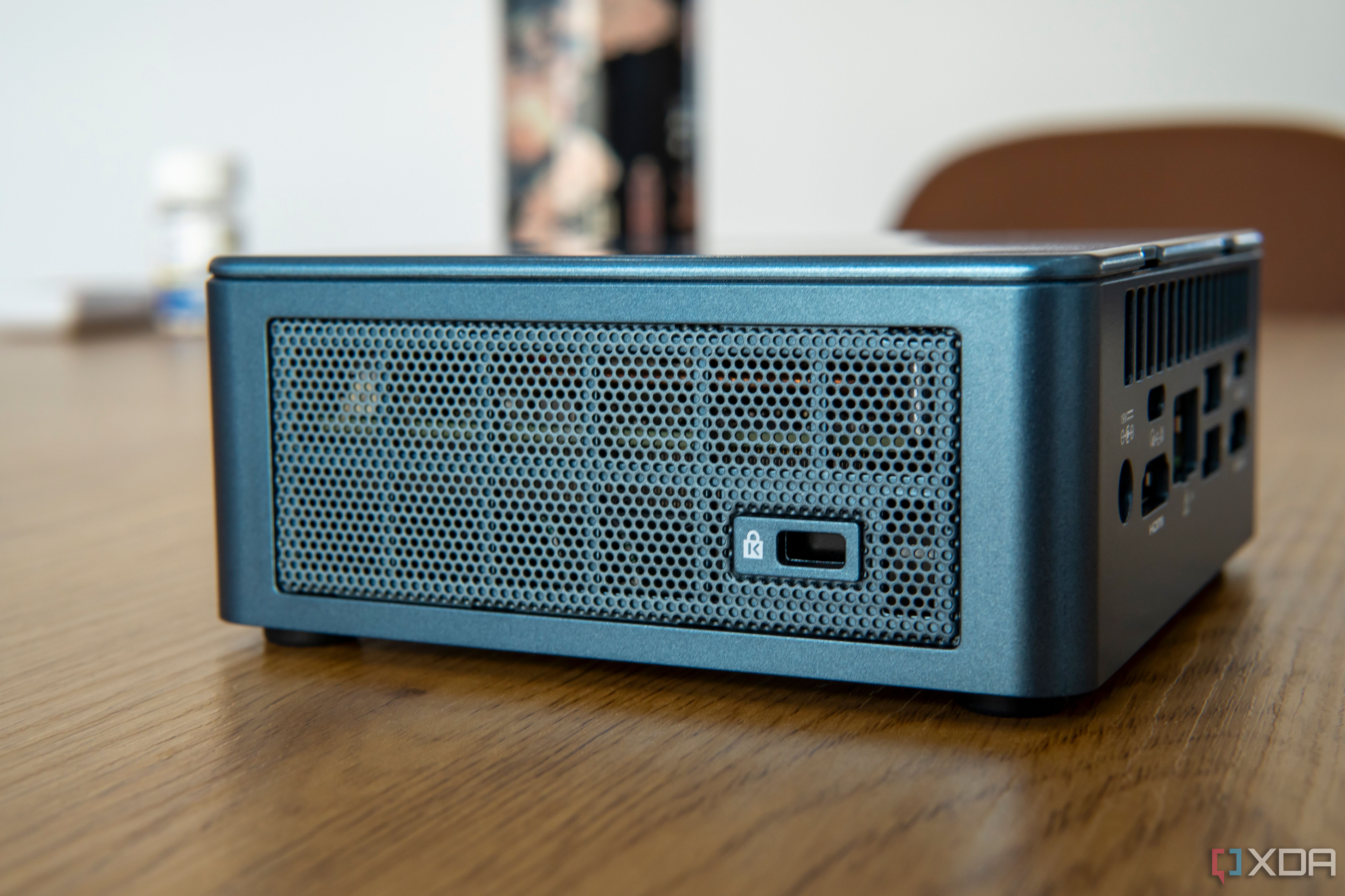 Close-up of the right side of the Geekom Mini IT13