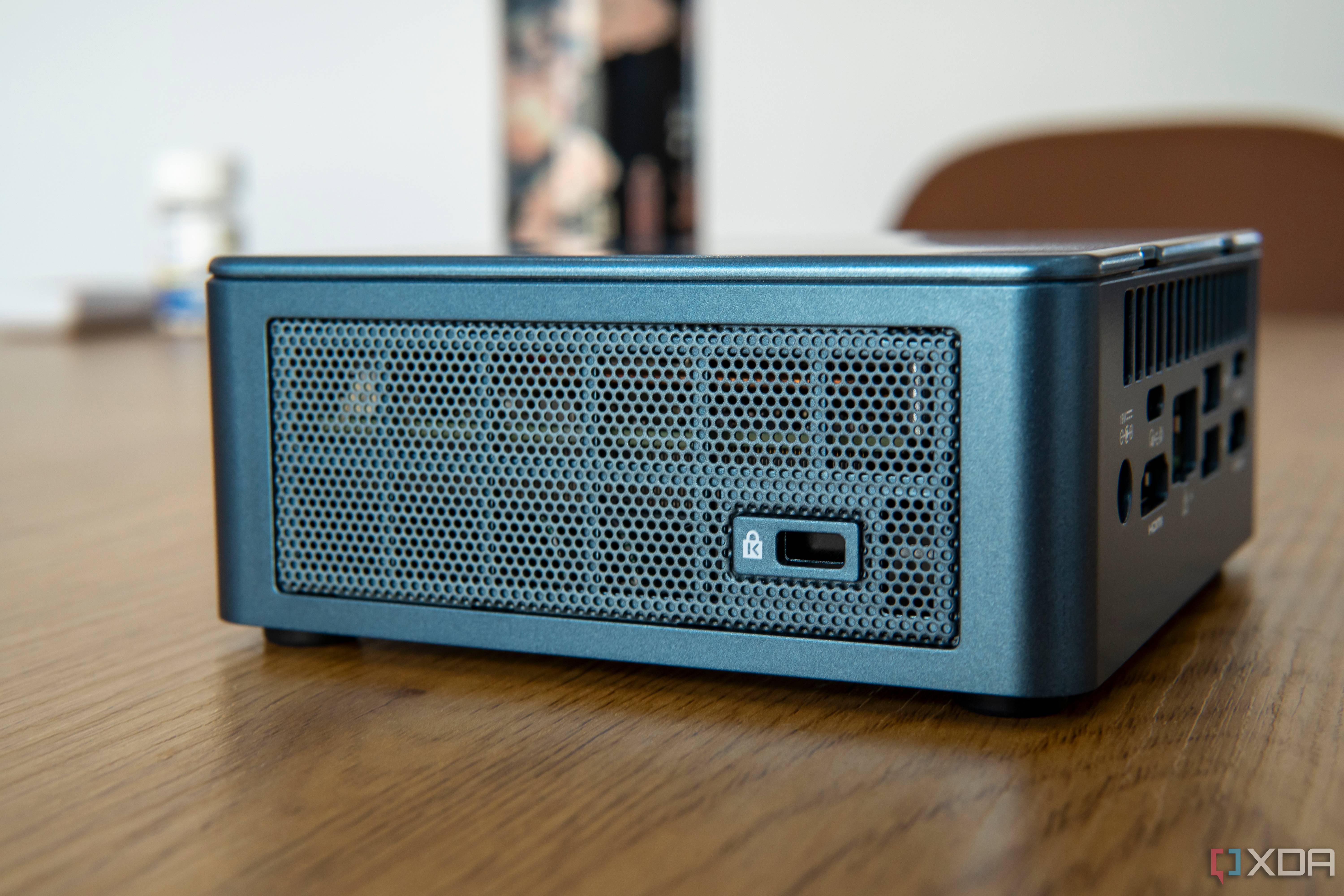 Close-up of the right side of the Geekom Mini IT13