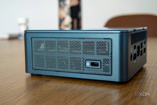 Close-up of the right side of the Geekom Mini IT13
