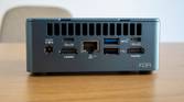 Close-up of the rear of the Geekom Mini IT13