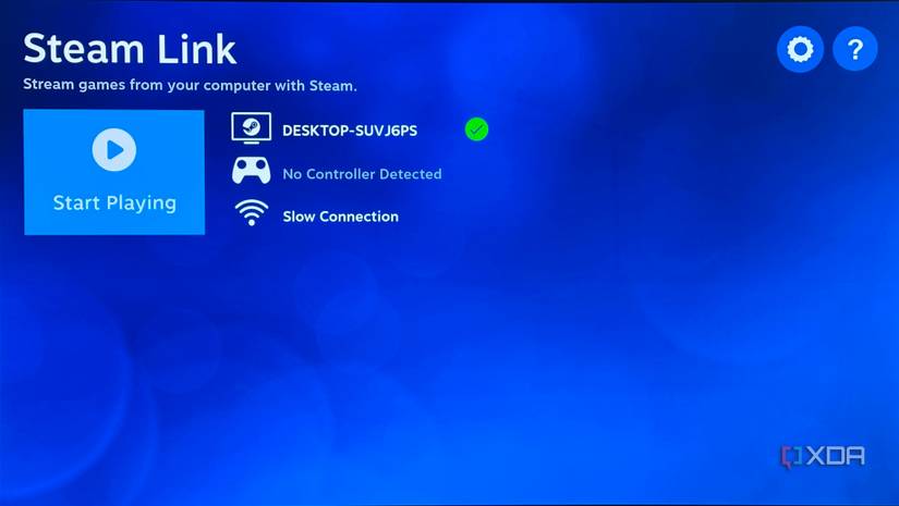 Screenshot of a steam links landing page.