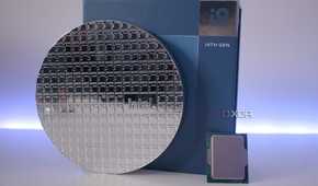 Intel Core i9-14900KS with its box and wafer