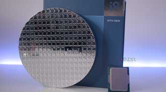 Intel Core i9-14900KS with its box and wafer