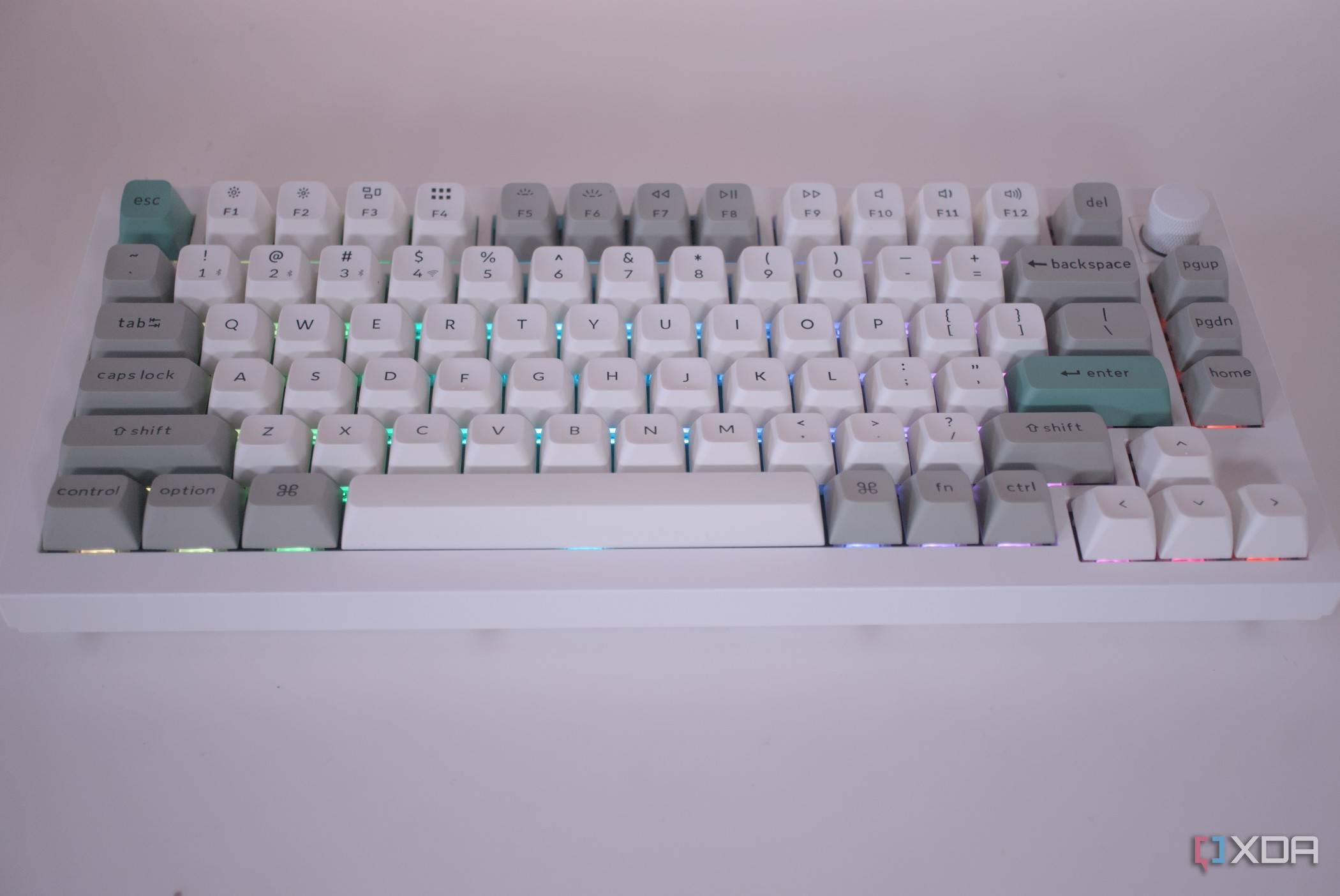 Keychron Q1 Max with its RGB enabled