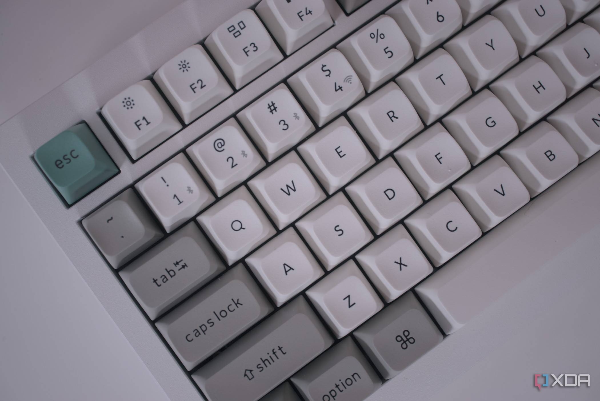 Close-up view of the Keychron Q1 Max keys