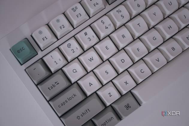 Close-up view of the Keychron Q1 Max keys