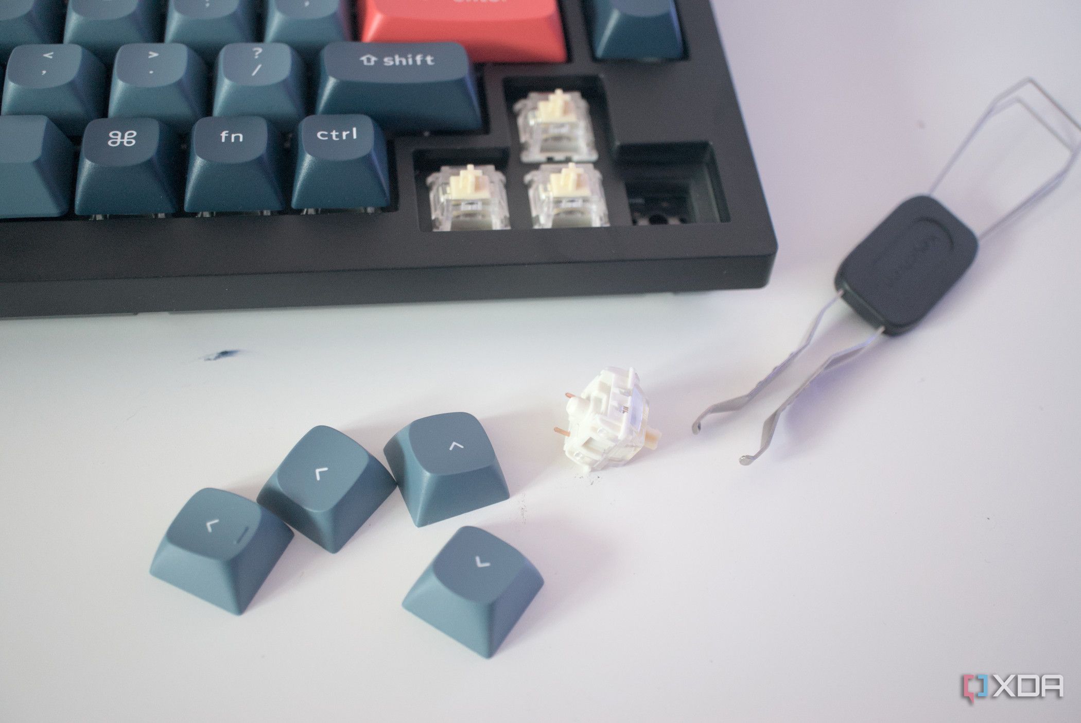 Keychron V1 Max switches removed