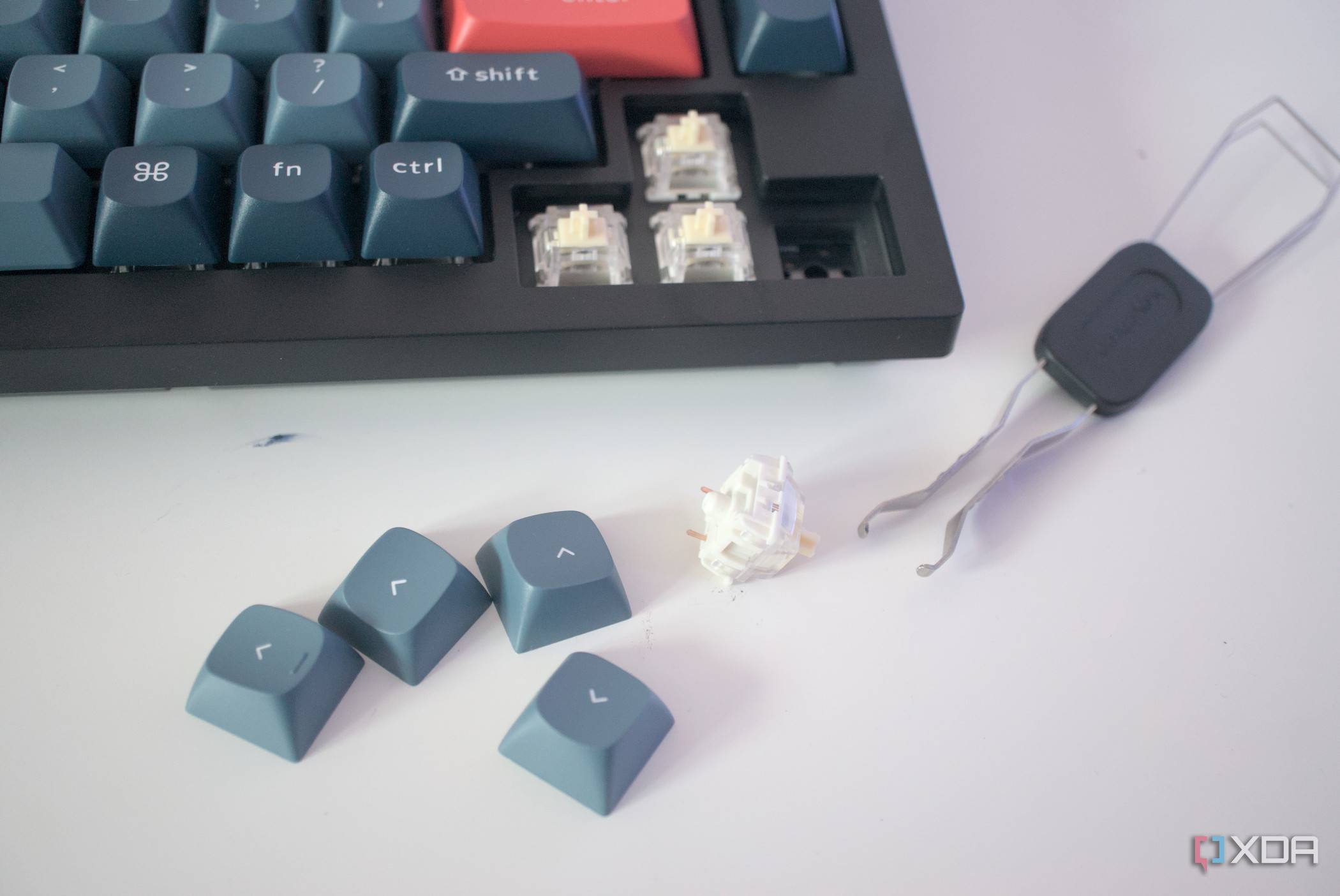 Keychron V1 Max switches removed