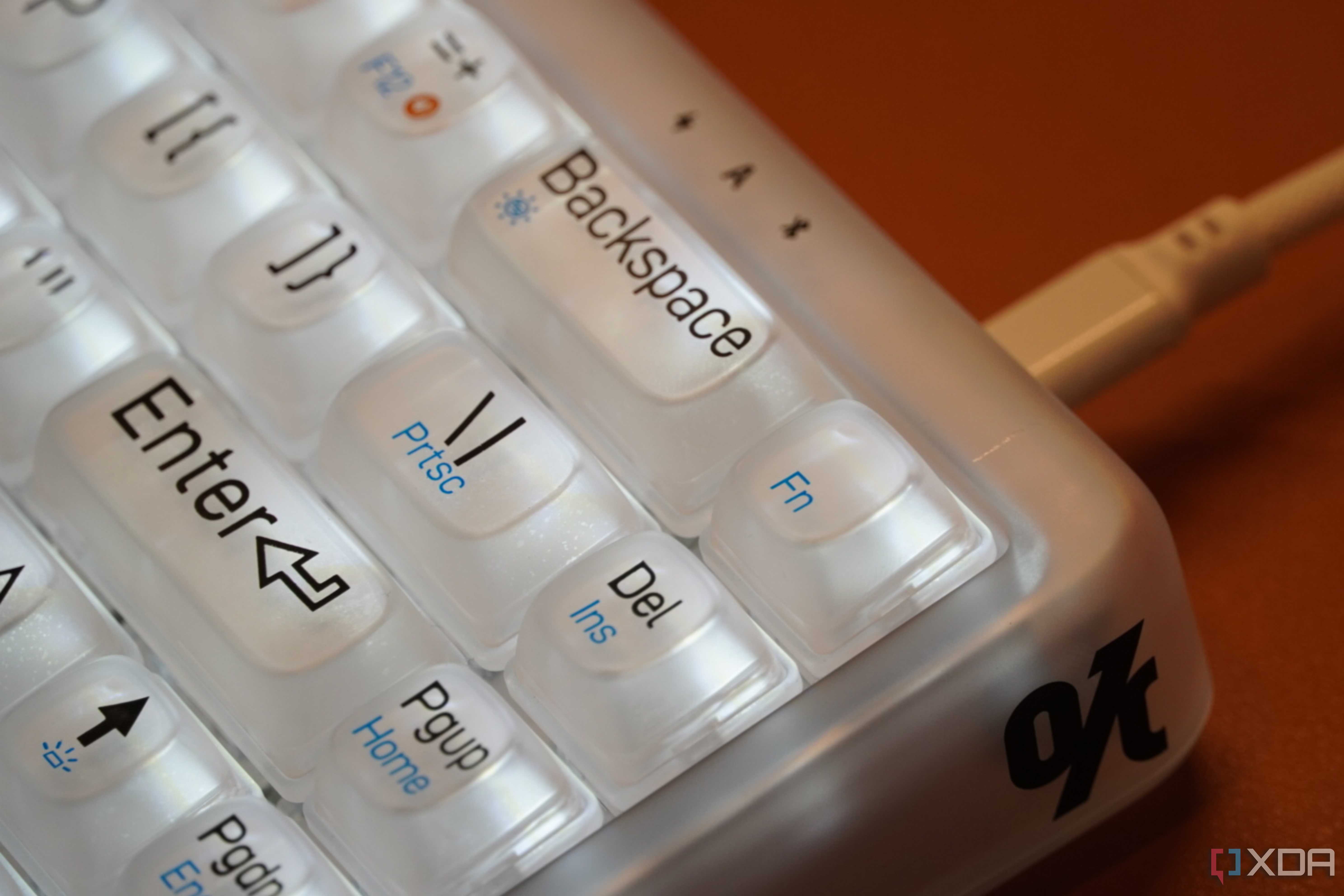 The lack of media keys on the Lofree mechanical keyboard.