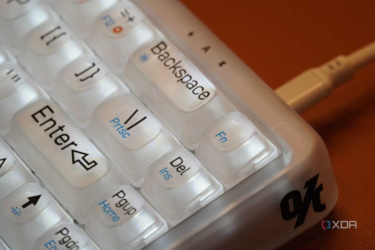 The lack of media keys on the Lofree mechanical keyboard.