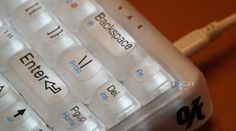 The lack of media keys on the Lofree mechanical keyboard.