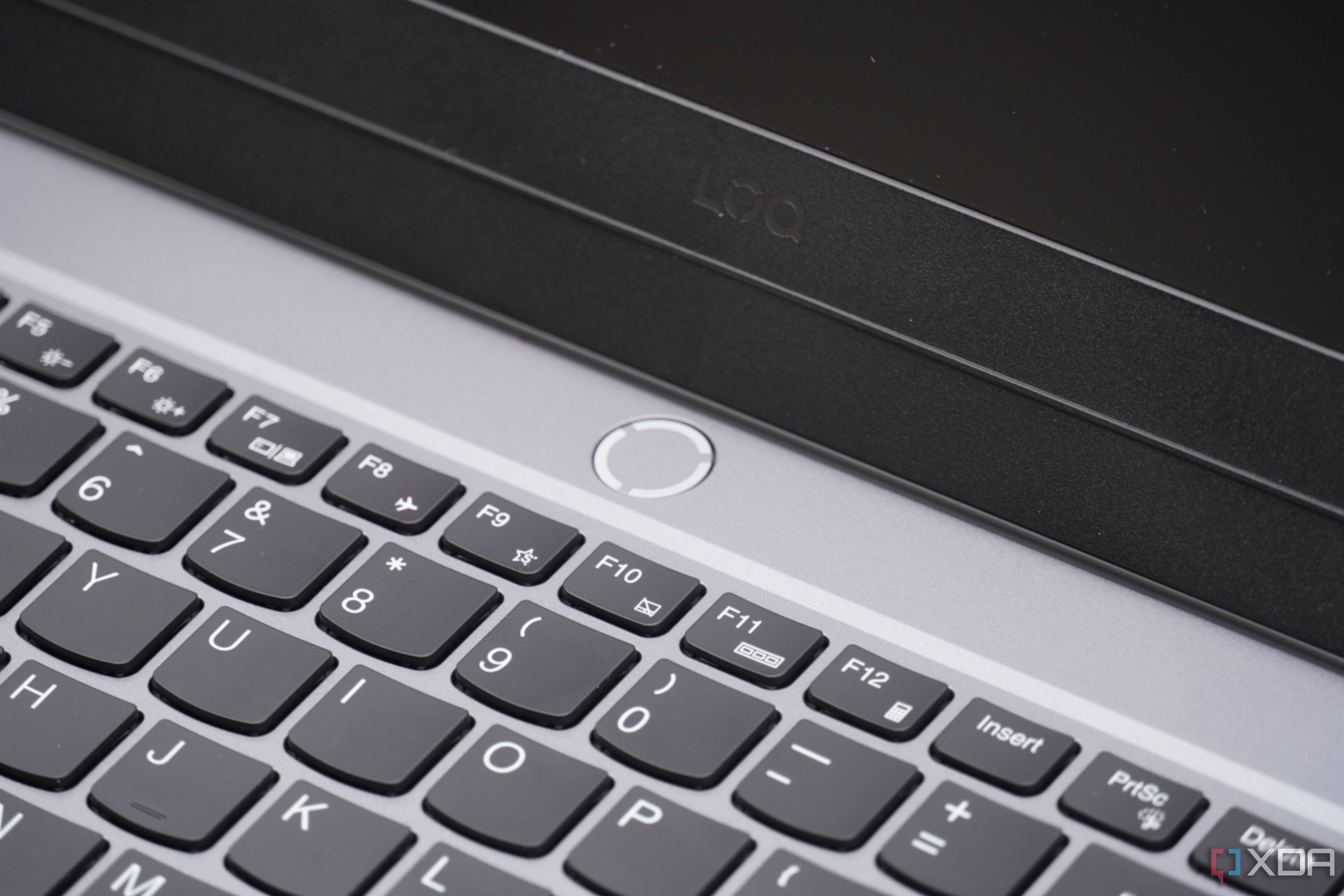 The LOQ logo and power button.