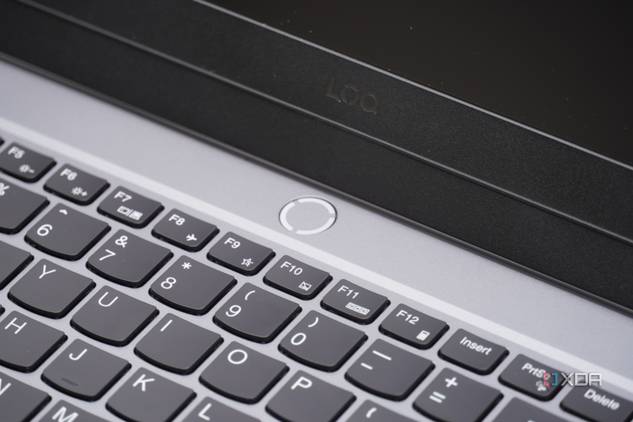 The LOQ logo and power button.