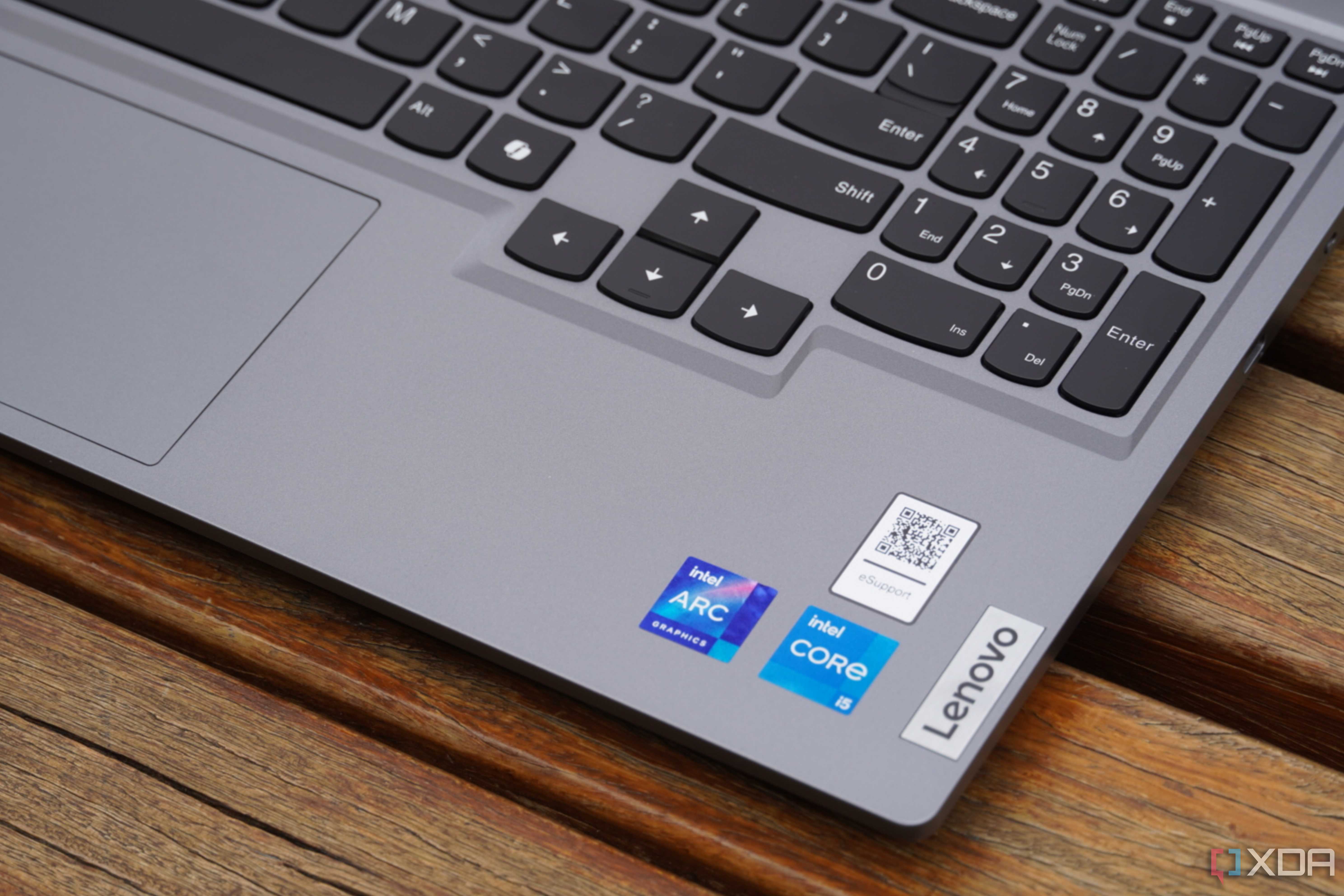 The arrow keys on the Lenovo LOQ 15.