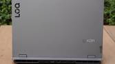 The back of a Lenovo LOQ 15 laptop.