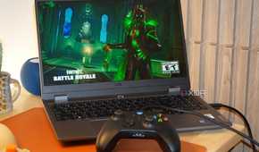 The Fortnite loading screen on the Lenovo LOQ 15.