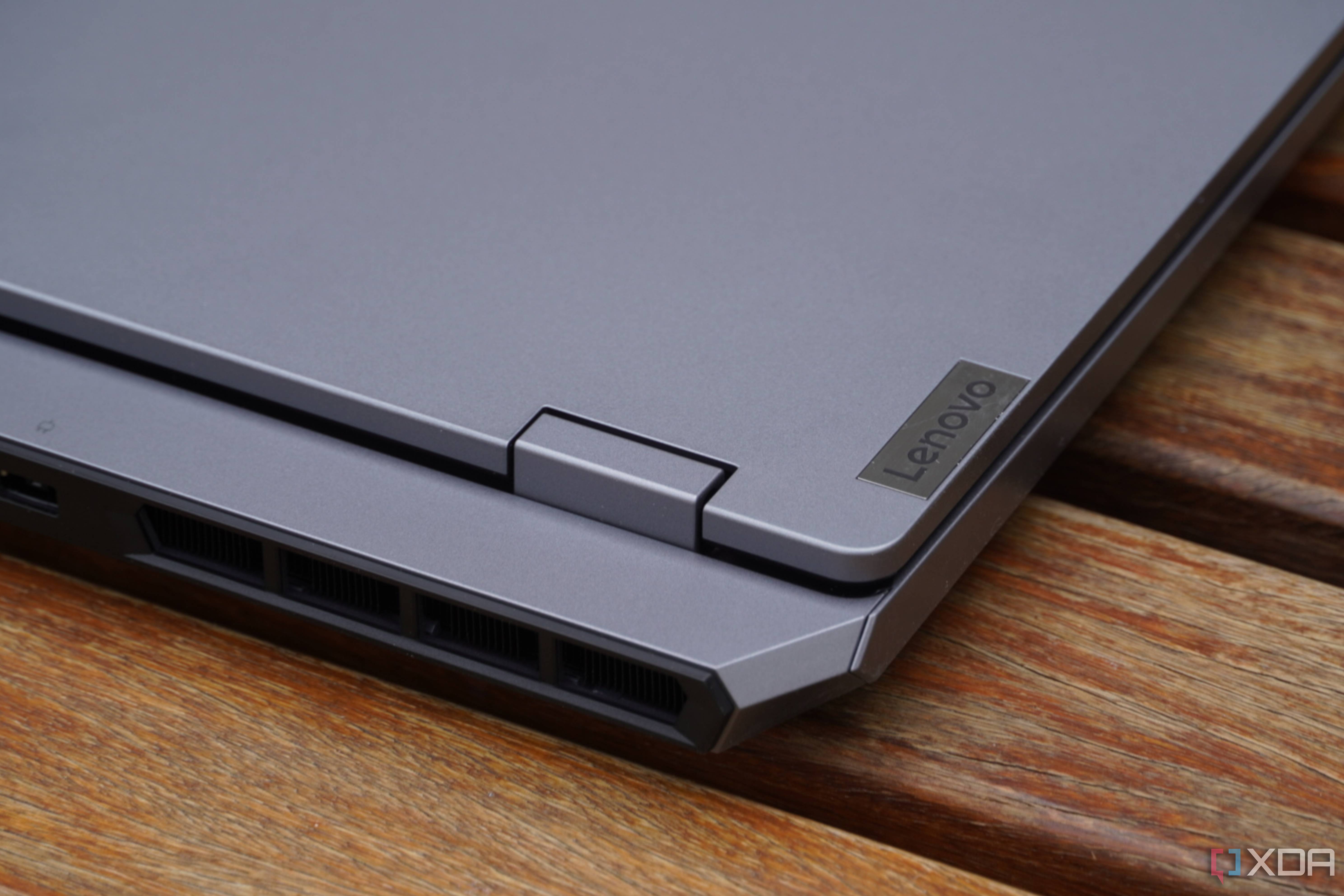 The thermal shelf on a Lenovo LOQ 15.