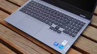 The keyboard and touchpad on the Lenovo LOQ 15.