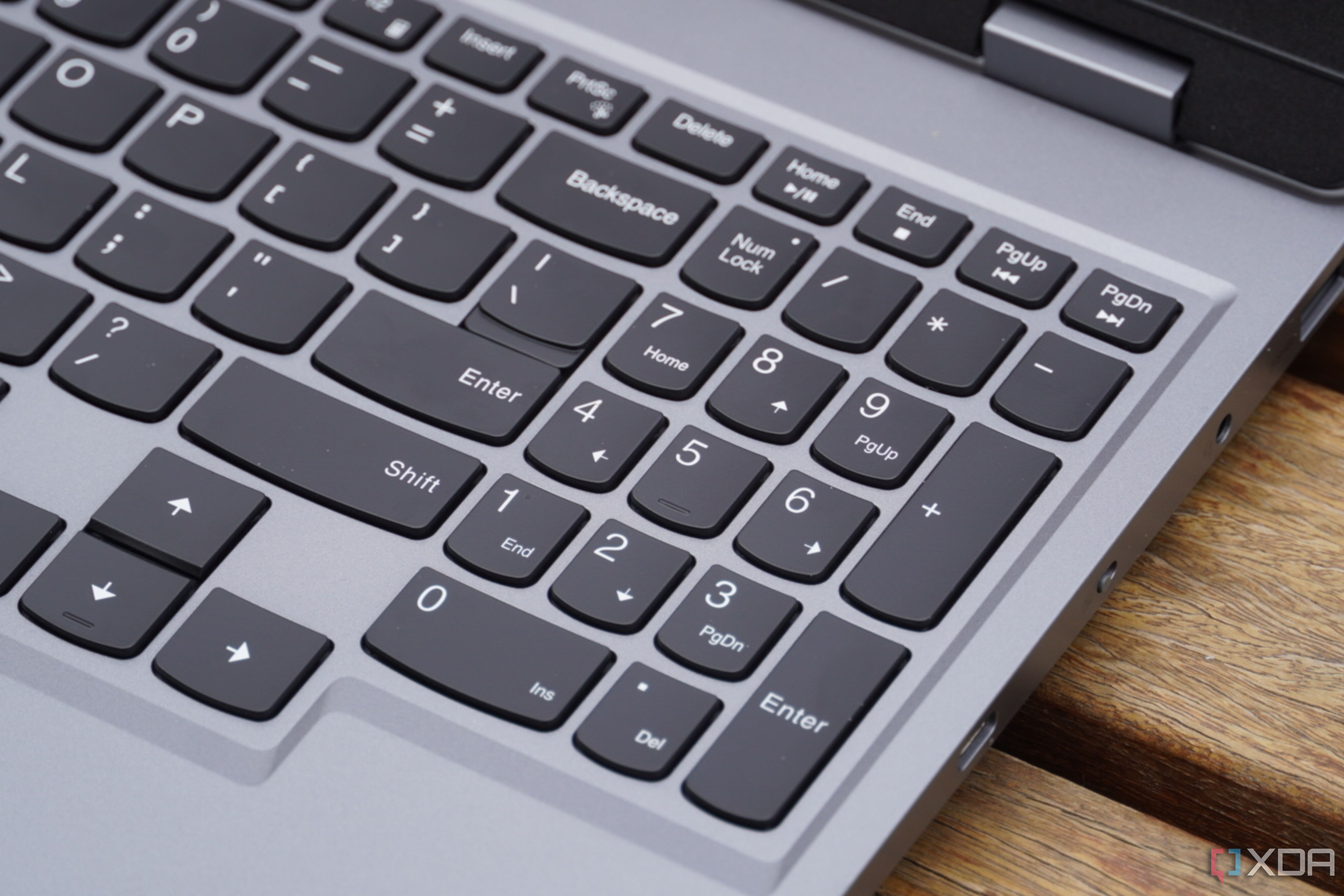 The numpad on the Lenovo LOQ 15.