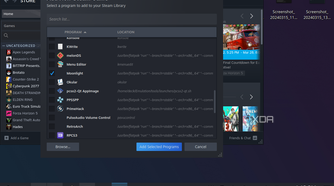 Adding Moonlight as a non-Steam game on the Steam Deck