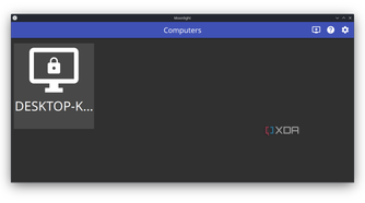 Moonlight showing computers on the Steam Deck that are running Sunshine