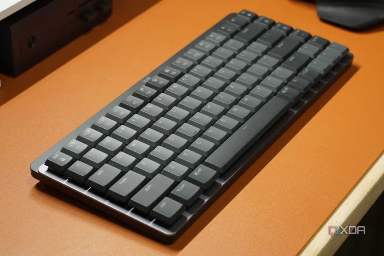 The MX Mechanical Mini on a desk.