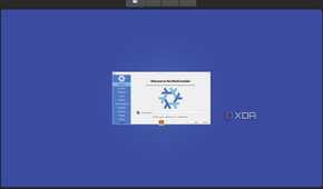 A screenshot of NixOS with the default installer