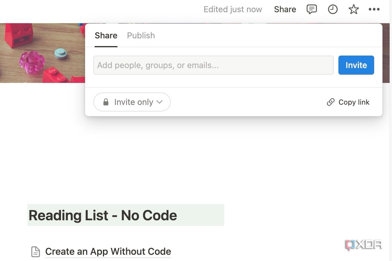 Share Notion page