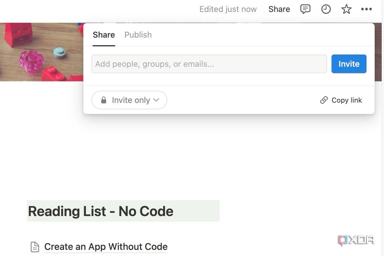 Share Notion page