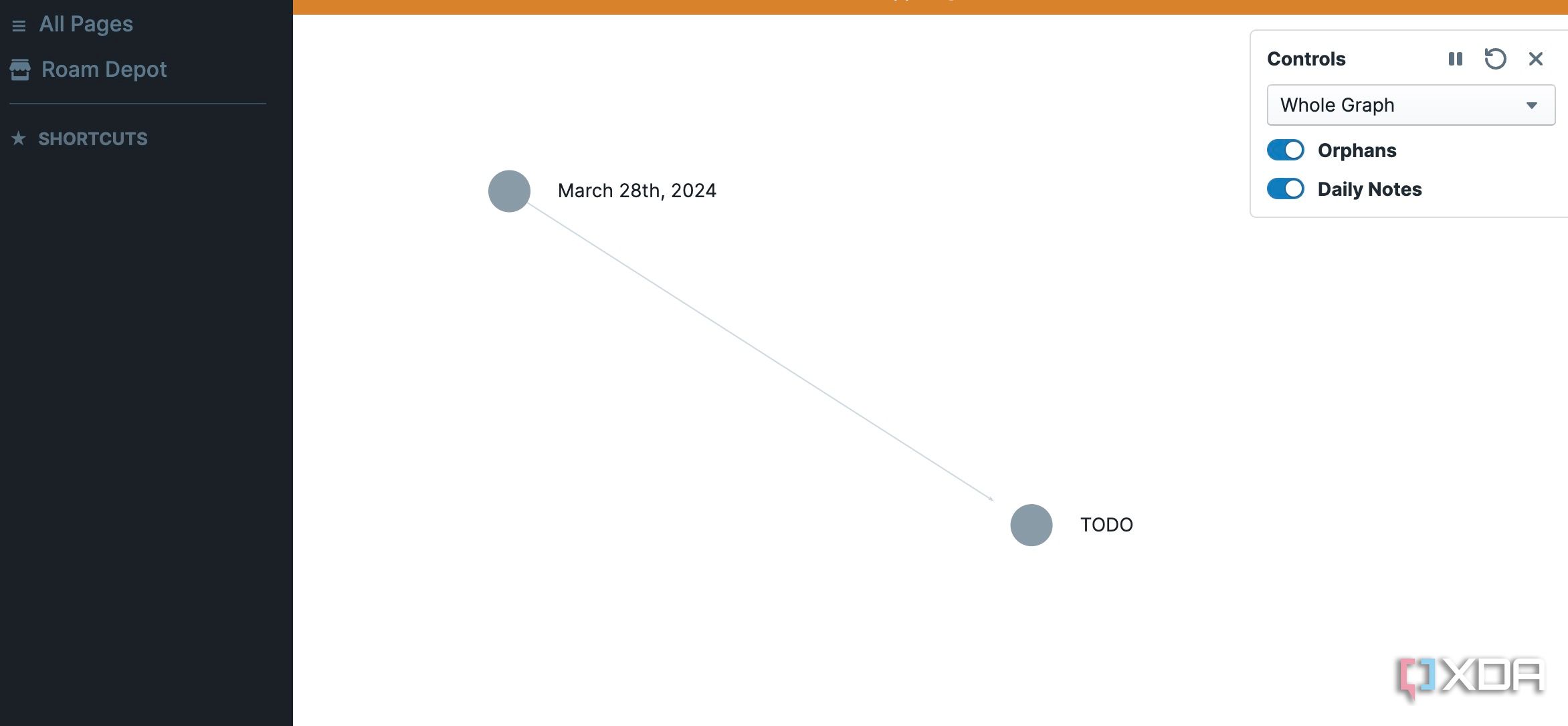 Roam Research graph