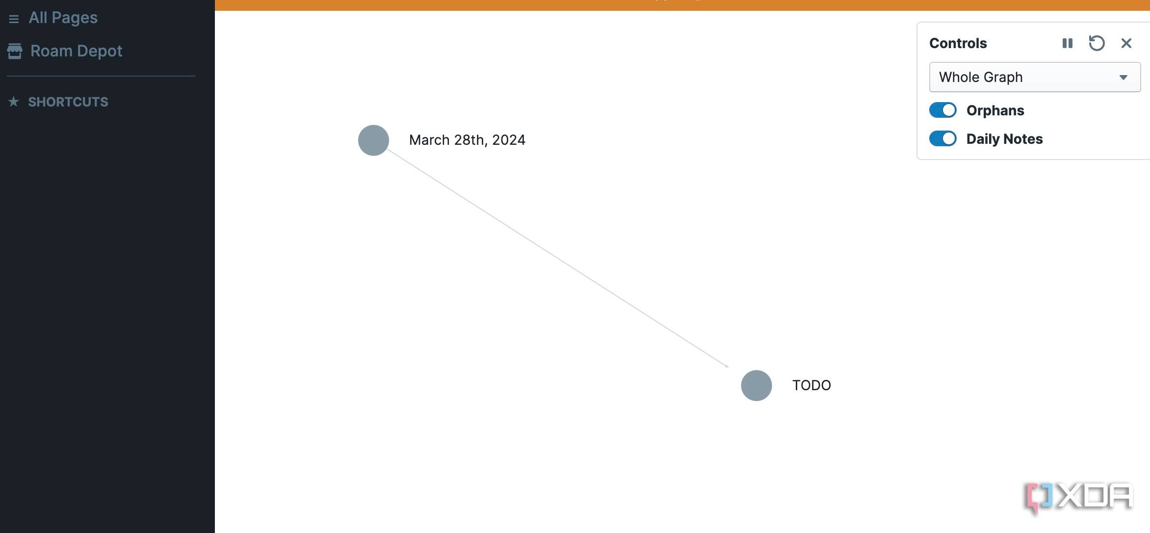 Roam Research graph