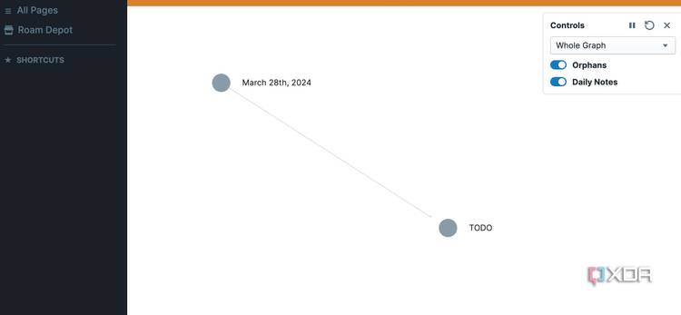 Roam Research graph