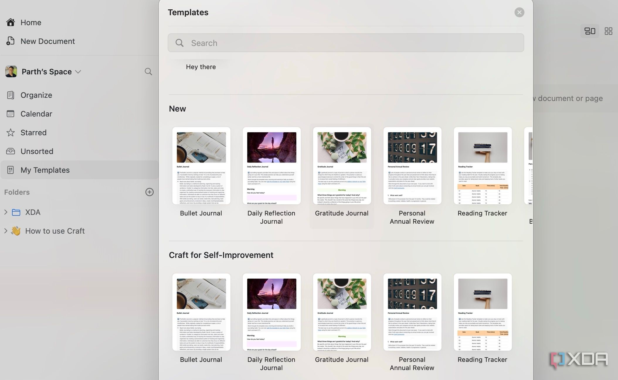 Craft templates