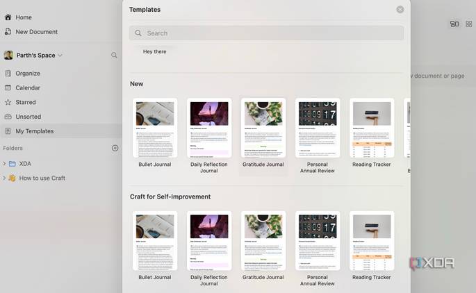 Craft templates