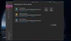Windows 11 screenshot that shows the File Page menu in OneNote while highlighting the