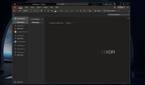 Windows 11 screenshot that shows an open OneNote window while highlighting the