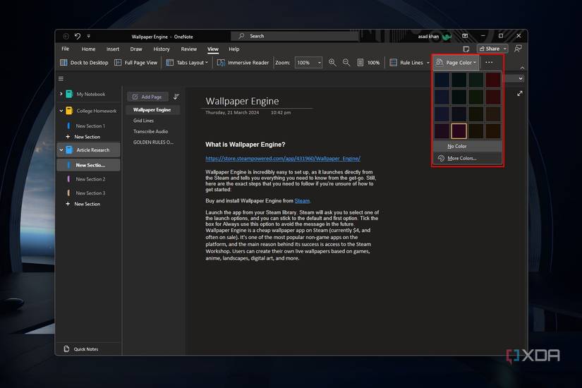Onenote Color Chart 8 tips and tricks to up your OneNote game