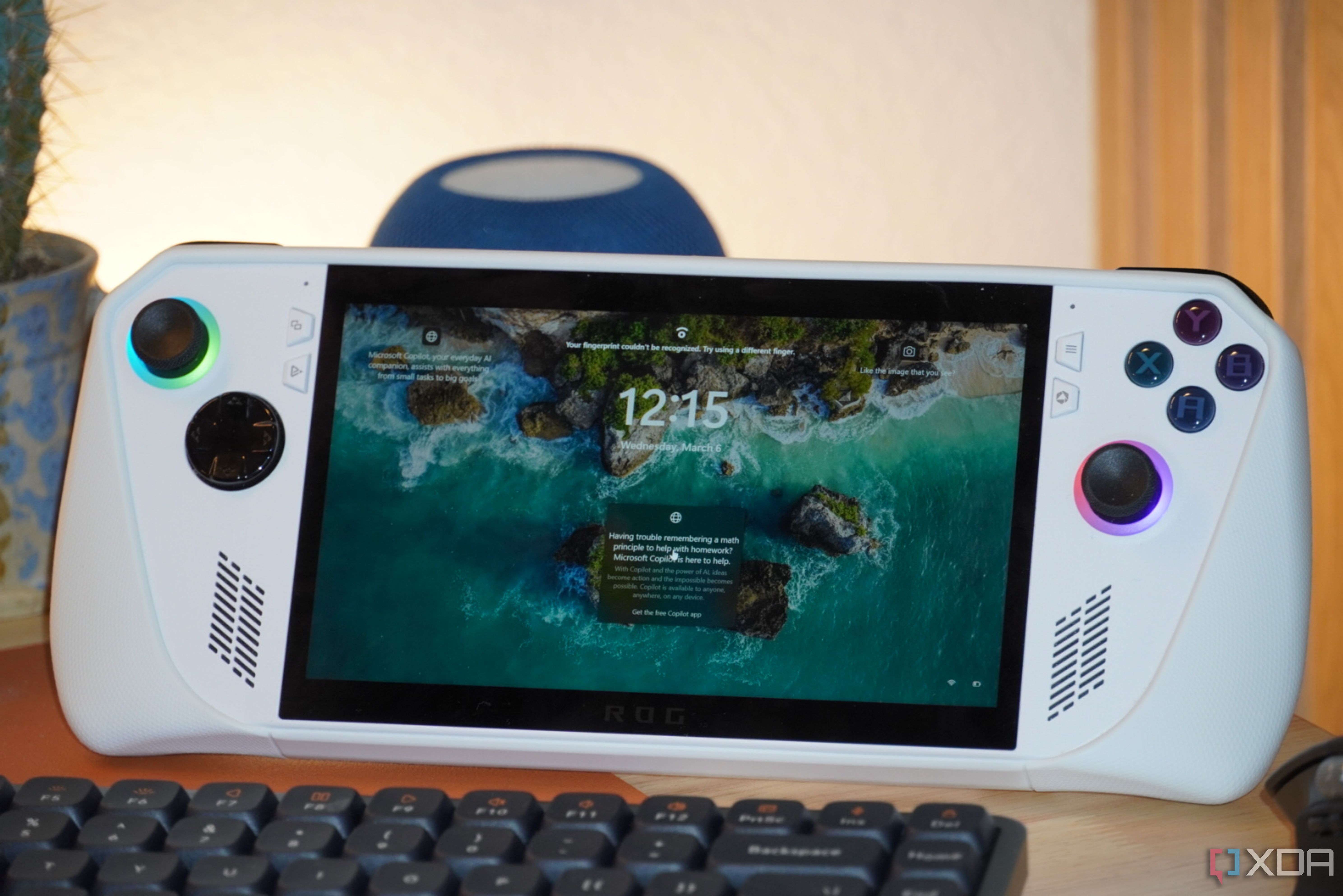 A close-up of the Windows 11 lock screen.