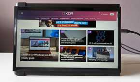 portable monitor only showing XDA website