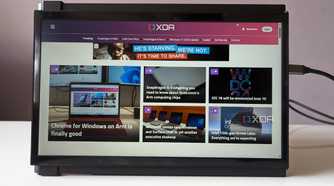 portable monitor only showing XDA website