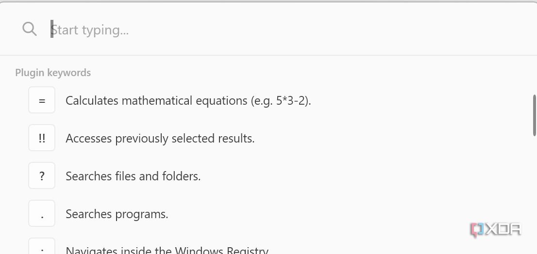 PowerToys Run in Windows