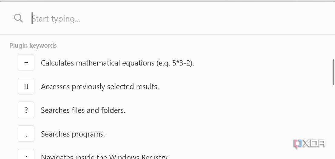 PowerToys Run in Windows