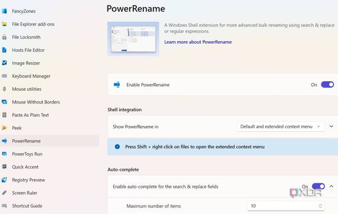 PowerRename in PowerToys