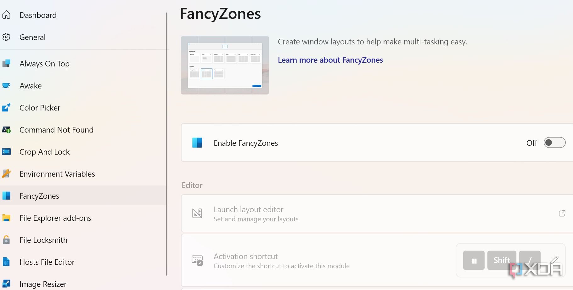FancyZones in PowerToys