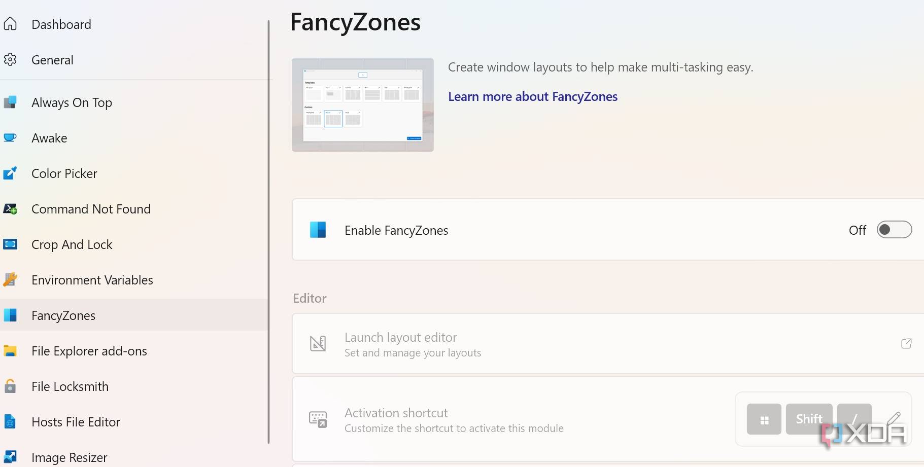 FancyZones in PowerToys