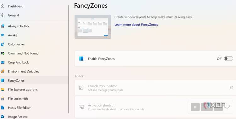 FancyZones in PowerToys